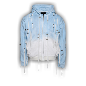Who Decides War String Theory Zip Up Hoodie 'Sky'