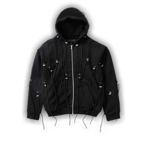Who Decides War String Theory Zip Up Hoodie 'Coal'