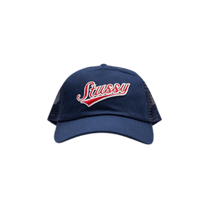 Stussy LP Trucker Athletic Cap 'Light Navy'