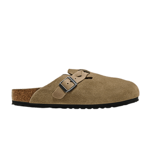 Birkenstock Boston Braided Suede Leather Narrow 'Taupe'