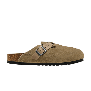 Birkenstock Boston Braided Suede Leather Narrow 'Taupe'