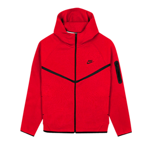 Nike Tech Full Zip Windrunner Hoodie 'Gym Red/Black'