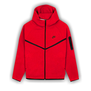 Nike Tech Full Zip Windrunner Hoodie 'Gym Red/Black'