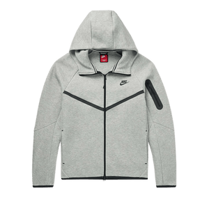 Nike Tech Full Zip Windrunner Hoodie 'Dark Grey Heather/Black'