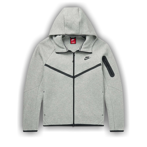 Nike Tech Full Zip Windrunner Hoodie 'Dark Grey Heather/Black'