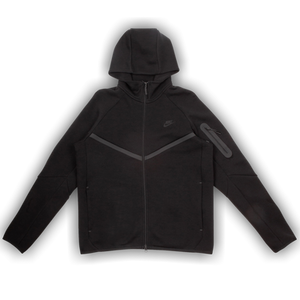 Nike Tech Full Zip Windrunner Hoodie 'Black/Black'