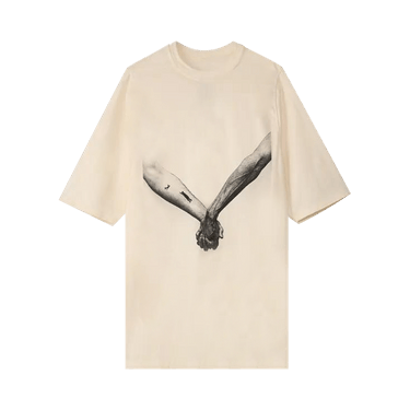 Rick Owens Jumbo Short-Sleeve T-Shirt 'Natural/Black'