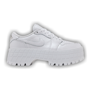 Wmns Air Jordan 1 Low Brooklyn 'White Metallic Silver'