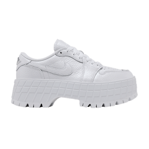 Wmns Air Jordan 1 Low Brooklyn 'White Metallic Silver'