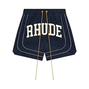 Rhude Baggy Collegiate Logo Short 'Blue'