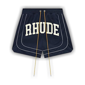 Rhude Baggy Collegiate Logo Short 'Blue'