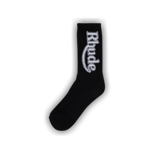 Rhude Vertical Race Track Sock 'Black'