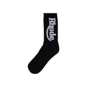 Rhude Vertical Race Track Sock 'Black'