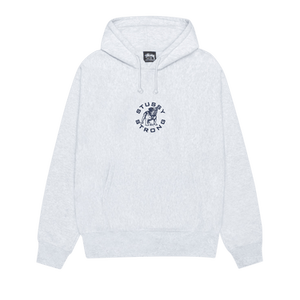 Stussy Strong Mac Hoodie 'Ash Heather'