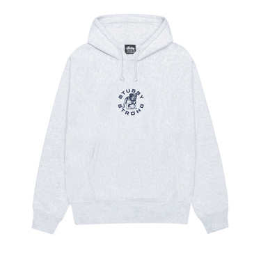 Stussy Strong Mac Hoodie 'Ash Heather'
