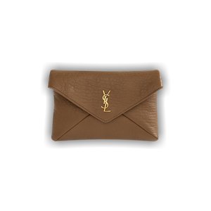 Saint Laurent Cassandre Chain Pouch 'Dark Cork'