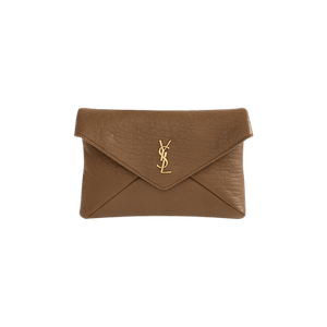 Saint Laurent Cassandre Chain Pouch 'Dark Cork'