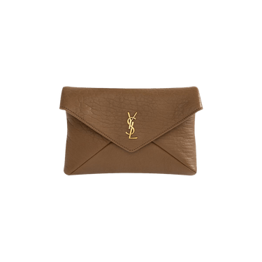 Saint Laurent Cassandre Chain Pouch 'Dark Cork'