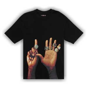 Air Jordan Flight MVP Rings T-Shirt 'Black/Sail'