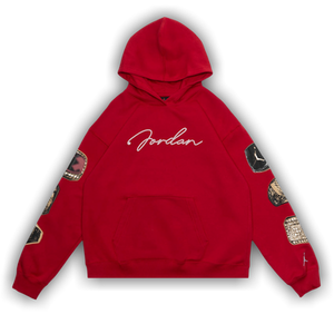 Air Jordan Brooklyn Fleece Pullover Hoodie 'Gym Red/White'