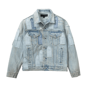 Who Decides War Patched Arch Denim Jacket 'Sky'