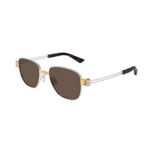Bottega Veneta Square Sunglasses 'Brown/Havana'