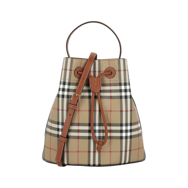 Burberry Small TB Bucket Bag 'Vintage Check/Briar Brown'