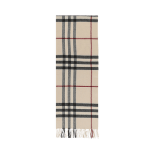 Burberry Giant Check Cashmere Scarf 'Stone'