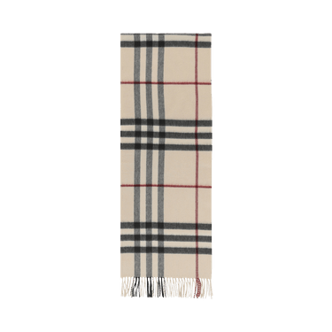 Burberry Giant Check Cashmere Scarf 'Stone'