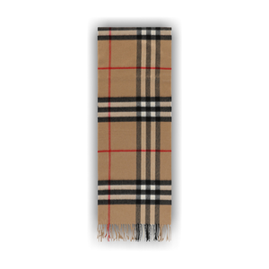 Burberry Giant Check Cashmere Scarf 'Beige'