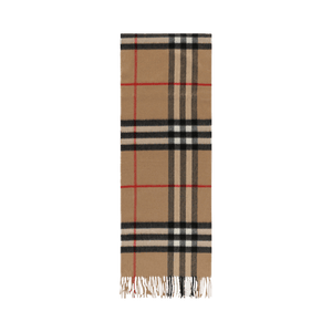 Burberry Giant Check Cashmere Scarf 'Beige'