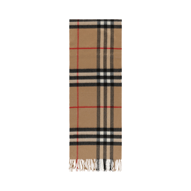 Burberry Giant Check Cashmere Scarf 'Beige'