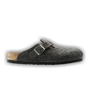 Birkenstock Boston Wool Sandal 'Anthracite'