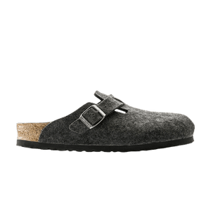 Birkenstock Boston Wool Sandal 'Anthracite'