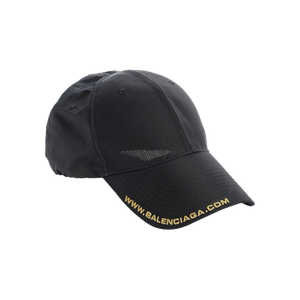 Balenciaga Perforated Webs Cap 'Black'