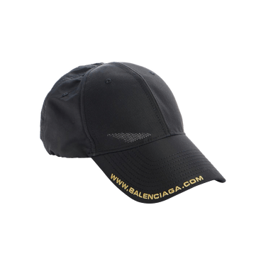 Balenciaga Perforated Webs Cap 'Black'