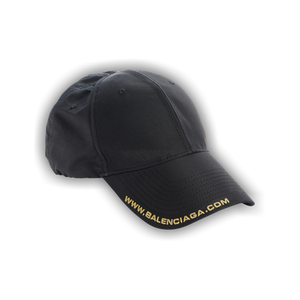 Balenciaga Perforated Webs Cap 'Black'