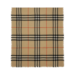 Burberry Check Wool Scarf 'Sand'