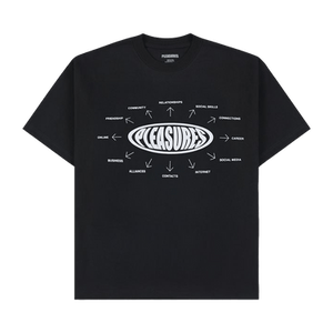Pleasures Overview Logo T-Shirt 'Black'
