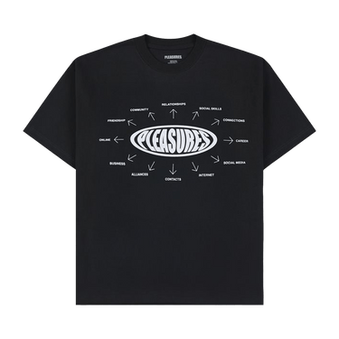 Pleasures Overview Logo T-Shirt 'Black'