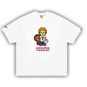 BAPE x KidSuper Milo Tee 'White'