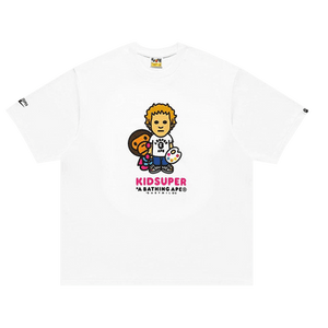 BAPE x KidSuper Milo Tee 'White'