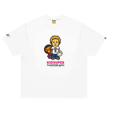 BAPE x KidSuper Milo Tee 'White'