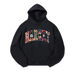 Market Floral Rug Arc Hoodie 'Black'