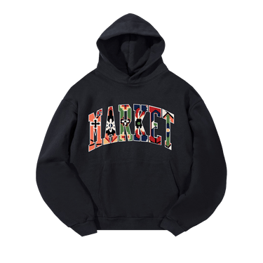 Market Floral Rug Arc Hoodie 'Black'