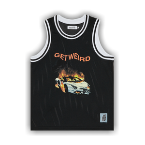 Anti Social Social Club Burnout Basketball Jersey 'Black'