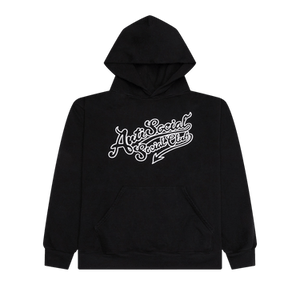 Anti Social Social Club Script Club Hoodie 'Black'