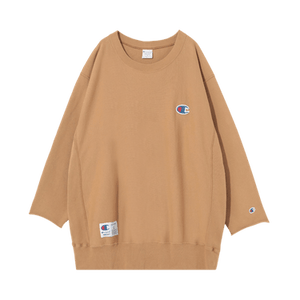 Undercover x Champion Fleece Bead Embroidery 3/4 Sleeve Sweatshirt 'Beige'
