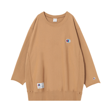 Undercover x Champion Fleece Bead Embroidery 3/4 Sleeve Sweatshirt 'Beige'