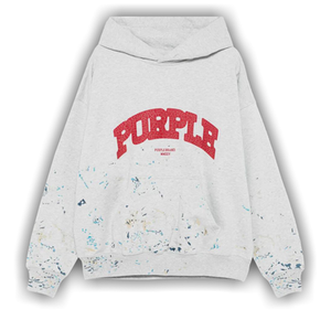 PURPLE BRAND MWT Fleece Pullover Hoodie 'Grey'